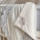 Set lenjerie Patut Copii Bebe 8 piese Classic Gri (1)